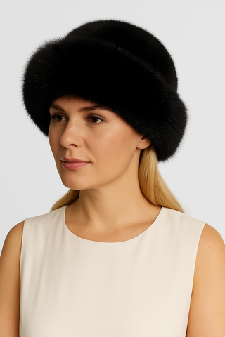 Damen Mütze – Mongolischer Stil, Weich & Warm