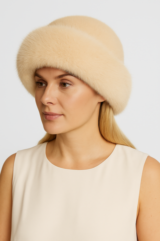 Damen Mütze – Mongolischer Stil, Weich & Warm