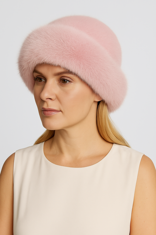 Damen Mütze – Mongolischer Stil, Weich & Warm
