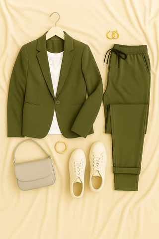 Damen Blazer-Set – Eleganter Zweiteiler, bequem & stilvoll