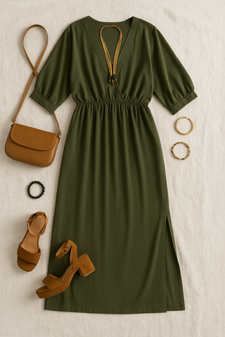 Damen Sommerkleid – Vintage-Stil, Elegant & Luftig
