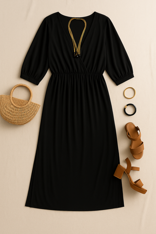 Damen Sommerkleid – Vintage-Stil, Elegant & Luftig