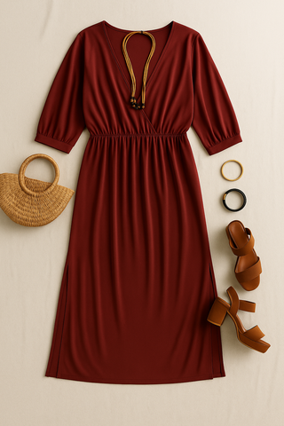 Damen Sommerkleid – Vintage-Stil, Elegant & Luftig