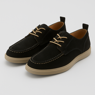 Herren Halbschuhe – Lederstil, Bequem & Atmungsaktiv