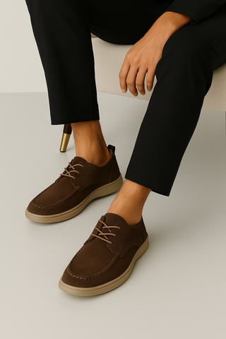 Herren Halbschuhe – Lederstil, Bequem & Atmungsaktiv