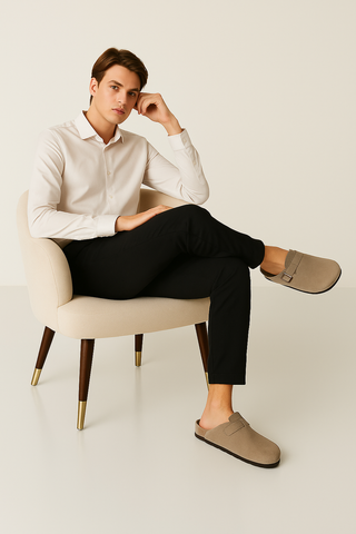 Herren Clogs – Wildleder-Design, ergonomisch & ultrabequem
