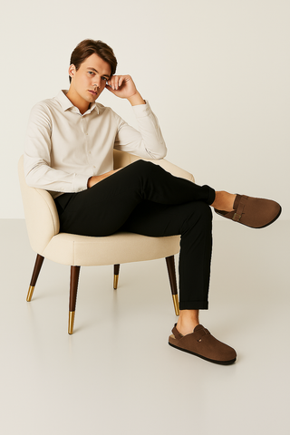 Herren Clogs – Wildleder-Design, ergonomisch & ultrabequem