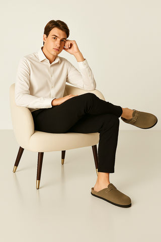Herren Clogs – Wildleder-Design, ergonomisch & ultrabequem