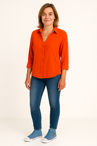 Damen Bluse – Chiffonstil, elegant & luftig
