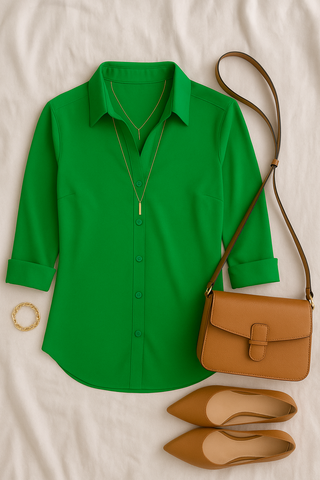 Damen Bluse – Chiffonstil, elegant & luftig