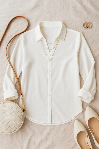 Damen Bluse – Chiffonstil, elegant & luftig