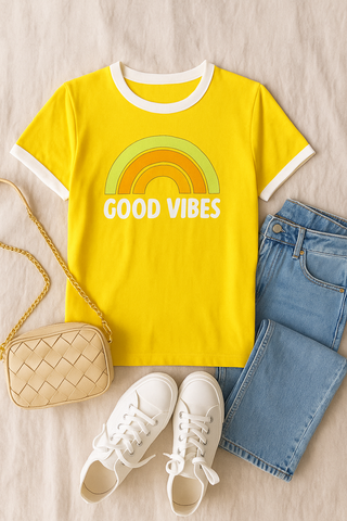 Damen Shirt – Locker, Farbenfroh & Positiv