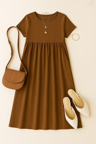 Damen Kleid – Boho-Stil, luftig & figurschmeichelnd