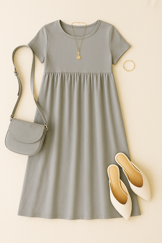 Damen Kleid – Boho-Stil, luftig & figurschmeichelnd