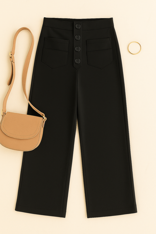 Damenhose – High Waist Stretch, figurbetont & elastisch