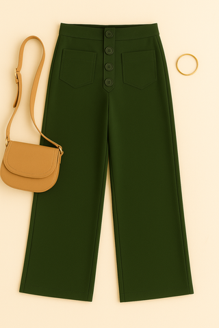 Damenhose – High Waist Stretch, figurbetont & elastisch
