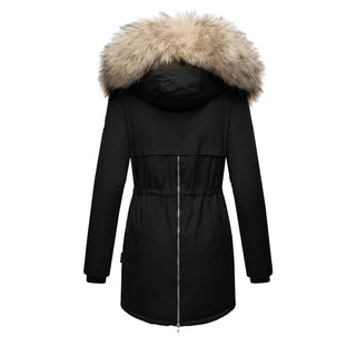 This women's winter parka features a removable faux fur collar, combining practicality and elegance. Crafted from durable materials, it offers warmth and style for cold weather 3