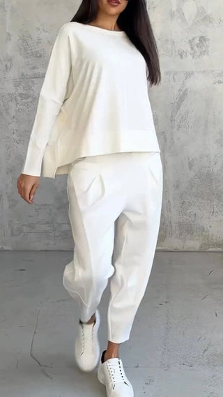A stylish women's co-ord set featuring elegant design, crafted from comfortable fabric, perfect for versatile outfits. Ideal for casual or semi-formal occasions, 8