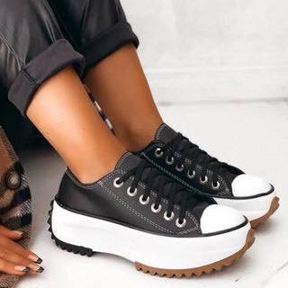 Damen Plateau-Sneaker – Moderner Look, Gemütlich & Vielseitig