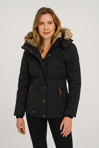 Damen Winterjacke – Modisch, Gefüttert, Warm aus Polyester