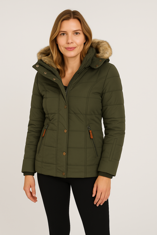 Damen Winterjacke – Modisch, Gefüttert, Warm aus Polyester