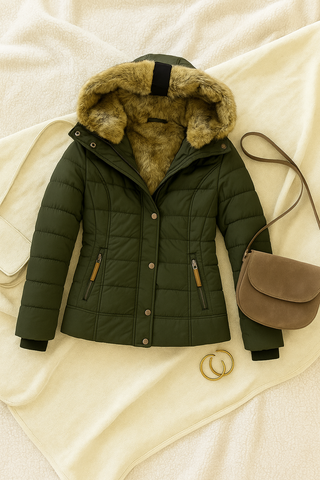 Damen Winterjacke – Modisch, Gefüttert, Warm aus Polyester