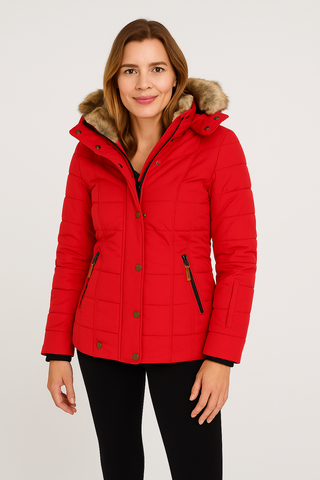 Damen Winterjacke – Modisch, Gefüttert, Warm aus Polyester