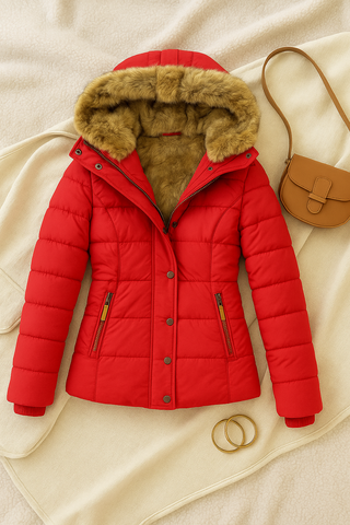 Damen Winterjacke – Modisch, Gefüttert, Warm aus Polyester