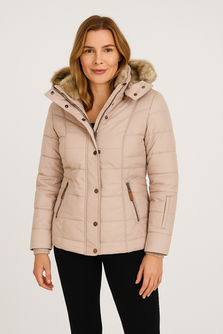 Damen Winterjacke – Modisch, Gefüttert, Warm aus Polyester