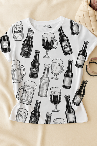 Damen T-Shirt – Kurzarm, Festlich & Vielseitig, Ideal für Oktoberfest & Freizeit