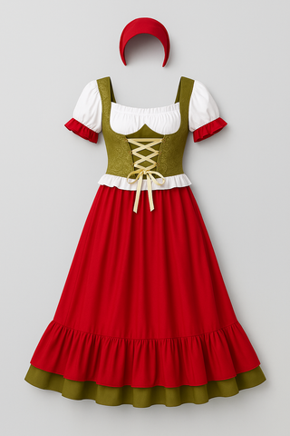 Damen Trachtenkleid – Traditionelles Design, Festlich & Elegant