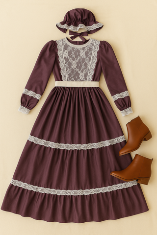 Damen Trachtenkleid – Langes Design, Traditionell & Vielseitig