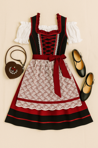 Damen Trachtenkleid – Traditionelles Design, Elegant & Festlich