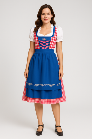 Damen Dirndl – Traditionelles Design, Baumwolle, Elegant & Vielseitig