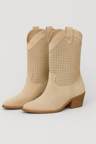 Damen Stiefeletten – Velours-Optik, Bequem & Modisch