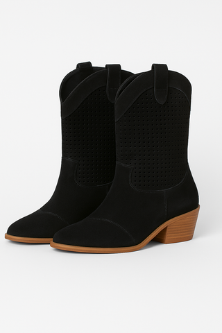 Damen Stiefeletten – Velours-Optik, Bequem & Modisch