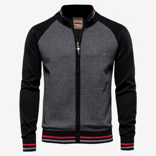 Herren Strickjacke – Gestreifter Strickstil, Modern & Bequem
