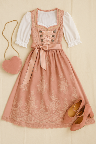 Damen Trachtenkleid – Vintage Stil, Zeitlos & Elegant
