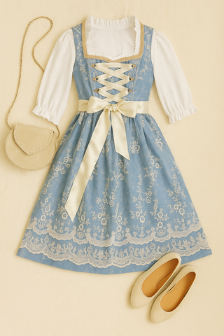 Damen Trachtenkleid – Vintage Stil, Zeitlos & Elegant