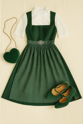 Damen Trachtenkleid – Vintage Stil, Zeitlos & Elegant