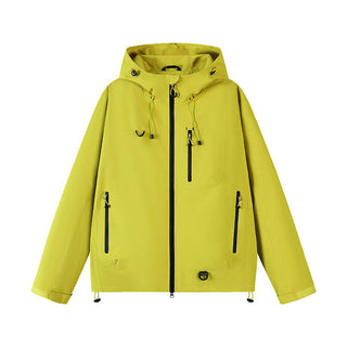 Stylish men's jacket made from waterproof and breathable material, featuring a technical design and an adjustable hood for optimal comfort and functionality in various weather conditions. 4
