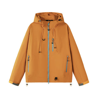 This men's jacket features a technical design, made from waterproof and breathable material, and includes an adjustable hood for added functionality and style. 11