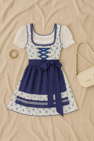 Damen Dirndl Kleid – Oktoberfest-Stil, Modern & Elegant