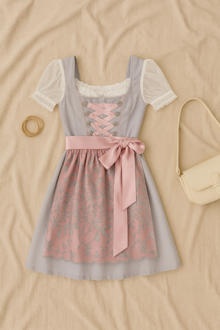 Damen Dirndl Kleid – Oktoberfest-Stil, Modern & Elegant