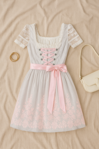 Damen Dirndl Kleid – Oktoberfest-Stil, Modern & Elegant