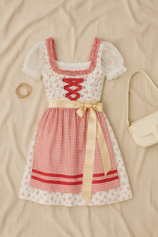 Damen Dirndl Kleid – Oktoberfest-Stil, Modern & Elegant