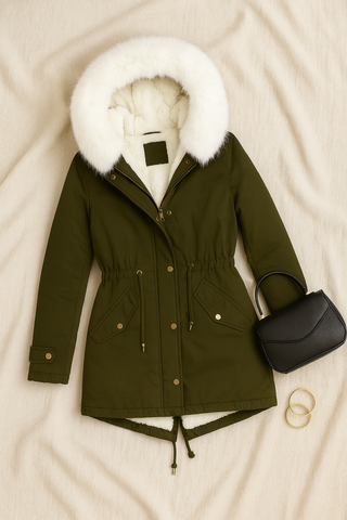 Damen Jacke – Wollmischung, warm & elegant