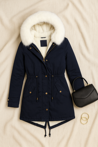 Damen Jacke – Wollmischung, warm & elegant