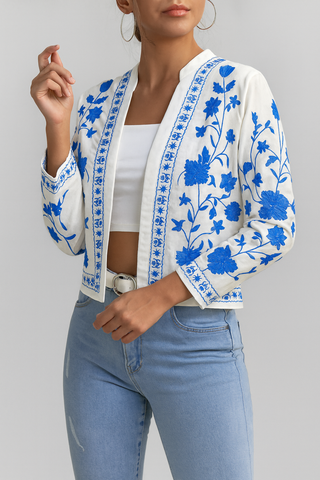Damenbluse – Boho-Stil, Denim, Elegant & Vielseitig