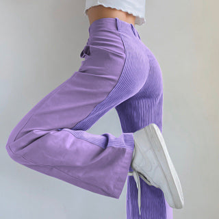 Elegant women's high-waisted trousers featuring a wide-leg design, crafted from lightweight fabric for versatility. Perfect for both casual and formal occasions, these stylish pants 4